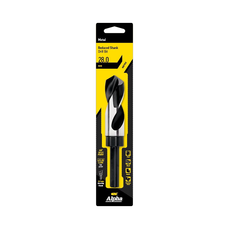 Alpha Reduced Shank Drill Bit 28.0mm Metric