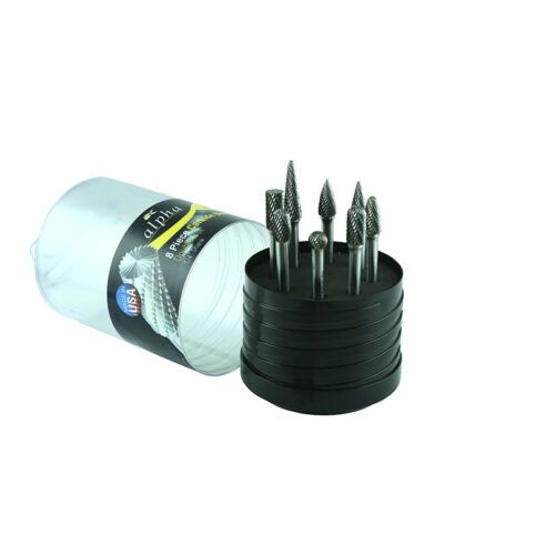 Alpha 8 Piece Carbide Burrset 1/4″ Shank
