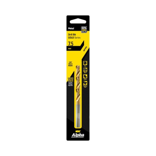 Alpha Gold Series Jobber Drill Metric 7.5mm