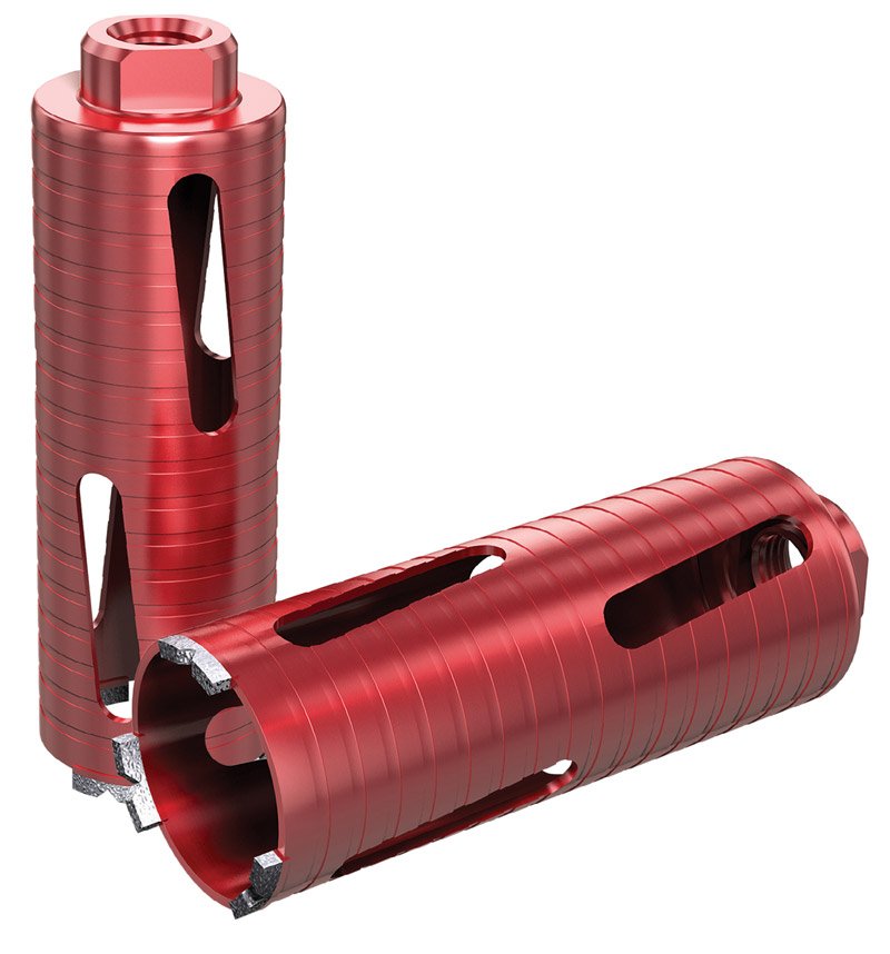 DART Red Ten DCD Spiro 22mm Diamond Dry Core Bit - 10mm Hex Shank