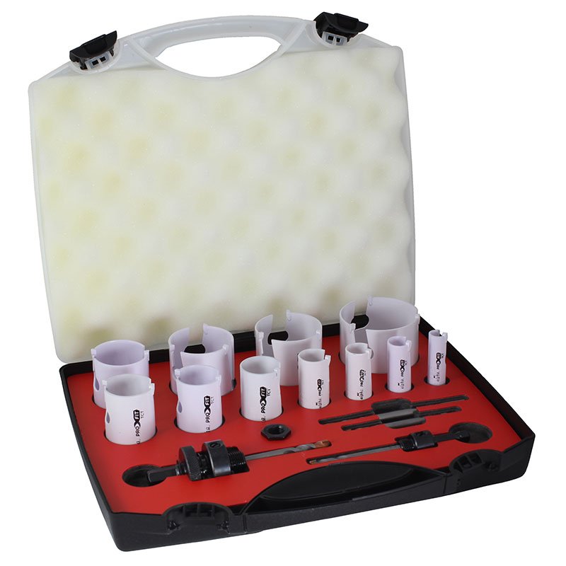 Alpha 16 Piece Tradesman TCT Holesaw Kit