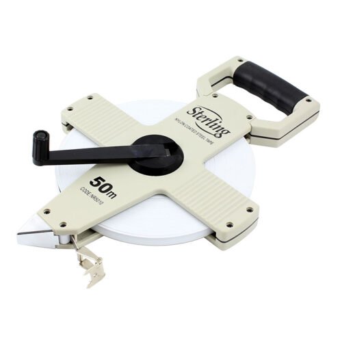 Sterling 50m Open Reel Nylon Coated Steel Tape Measure – Metric