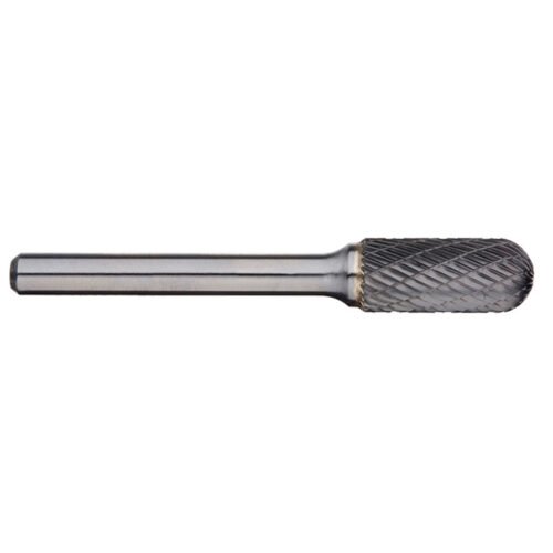 Alpha 6.0mm Cylindrical Ball Nose Carbide Burr – 6mm Shank Long Series