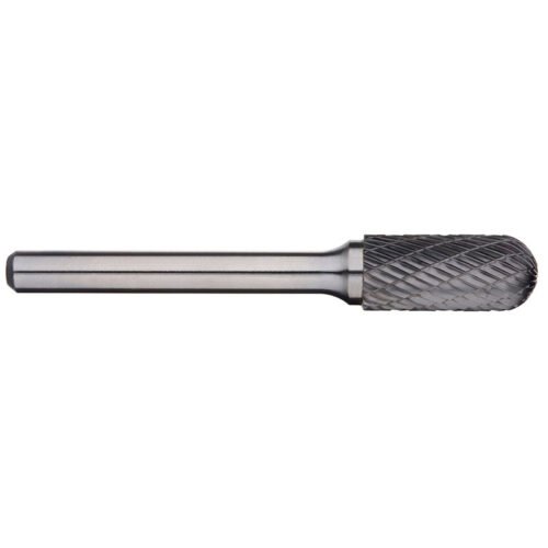 Alpha 5/16“ Cylindrical Ball Nose Carbide Burr – 1/4” Shank