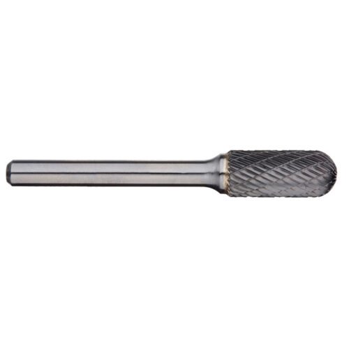 Alpha 9.5mm Cylindrical Ball Nose Carbide Burr – 6mm Shank Long Series