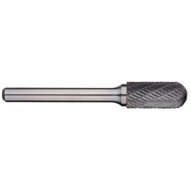 Alpha 11mm Cylindrical Ball Nose Carbide Burr - 6mm Shank