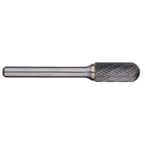 Alpha 12.7mm Cylindrical Ball Nose Carbide Burr – 6mm Shank Long Series