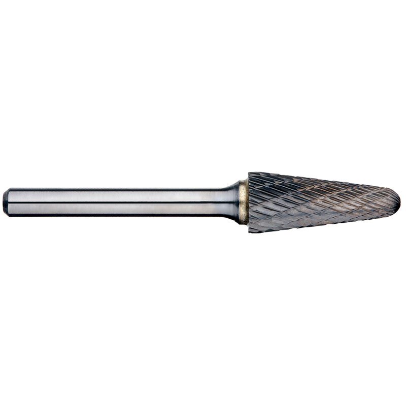 Alpha 1/8" Included Angle Carbide Burr - 1/8" Shank