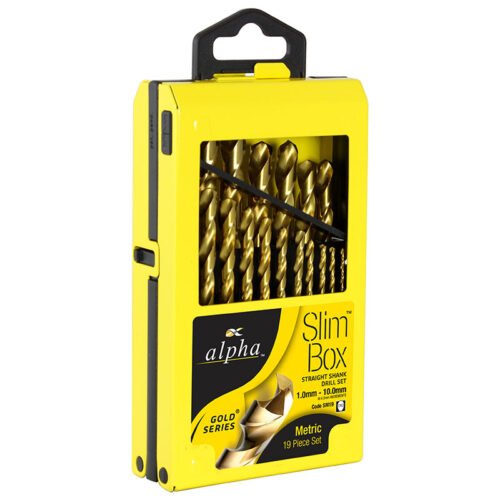 Alpha Drill Set Gold Series Metric 1.0 – 10.0mm 19pc