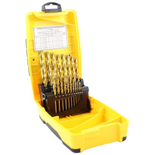Alpha Tuffbox Drill Set Gold Series Metric 1.0 – 10.0mm 19pc