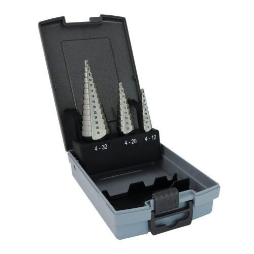 DART Step Drill Set Two Flute 4-12, 4-20, 4-30mm