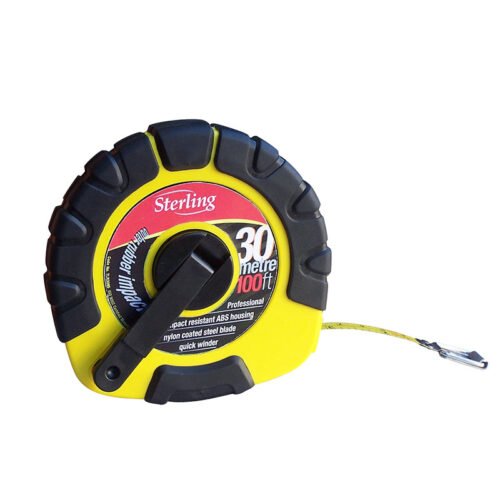 Sterling 30m Steel Closed Reel Tape Measure – Metric