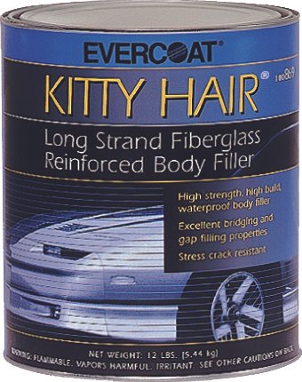 Kitty Hair - Quart Tin. Long Strands of Fiberglass