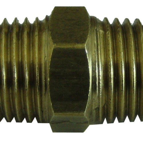 Nipple Taper Brass 1/2 x 1/2