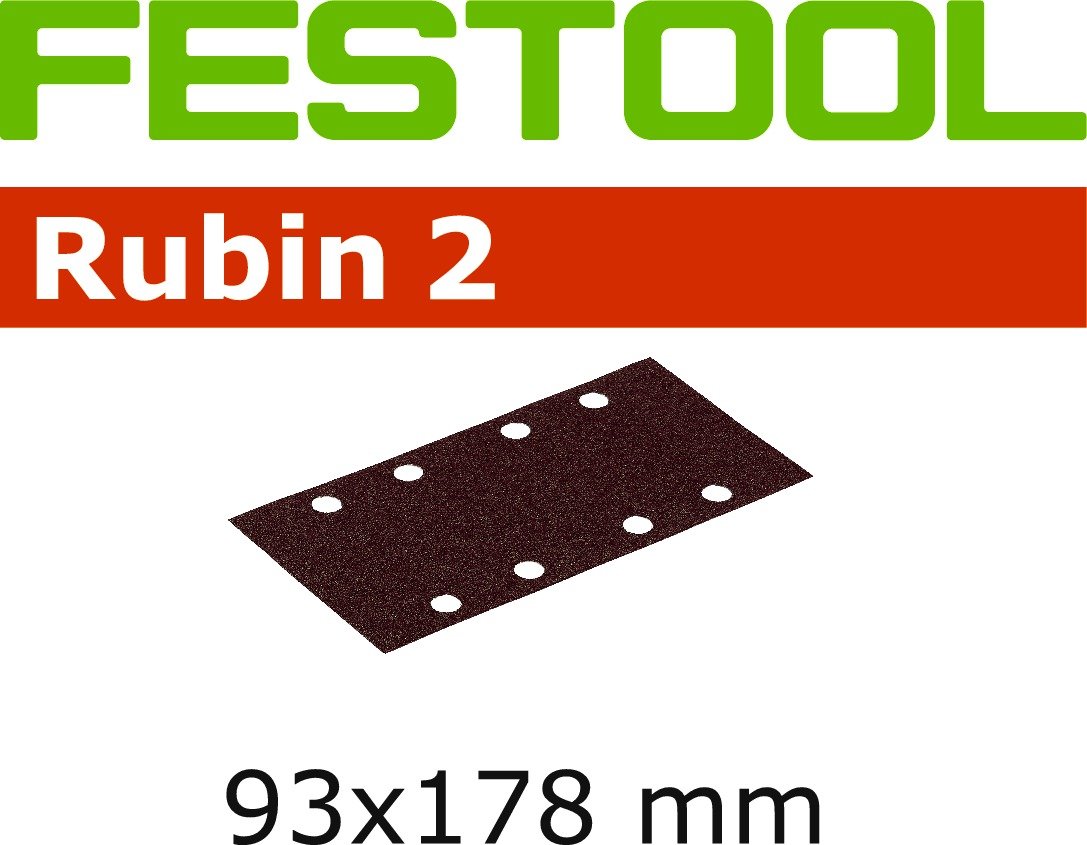 SANDPAPER STF 93X178/8 P 80 RU2/50 - indent