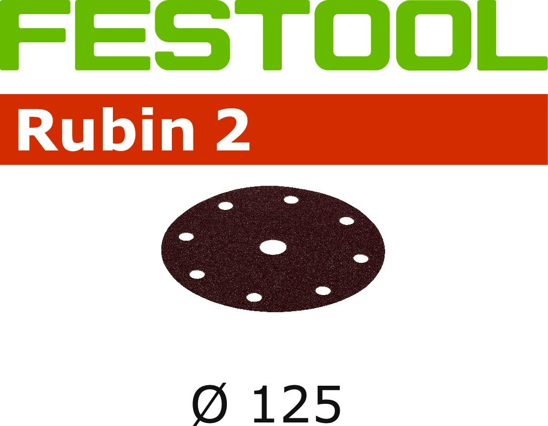 SANDPAPER STF D125/9 P100 RU2/50