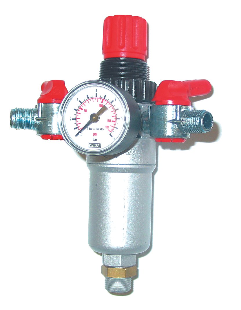 Filter/Reg/Gge 2 outlet 3/8 tank mount