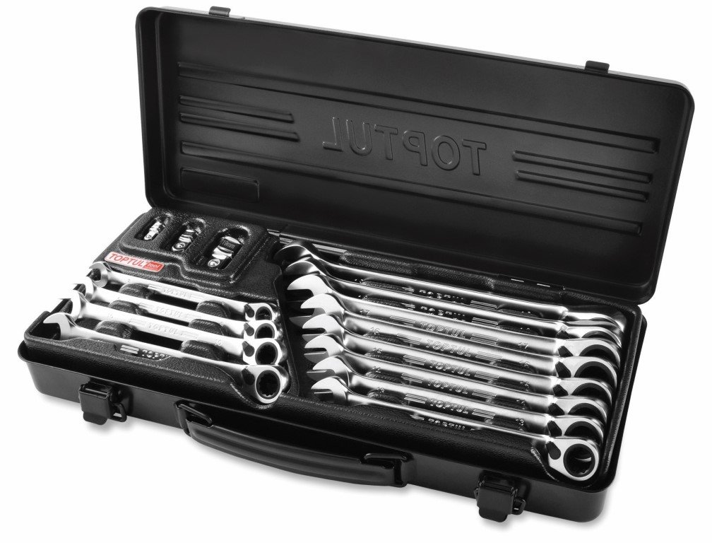 Wrench Rev Geared Set 15pc 8-19mm