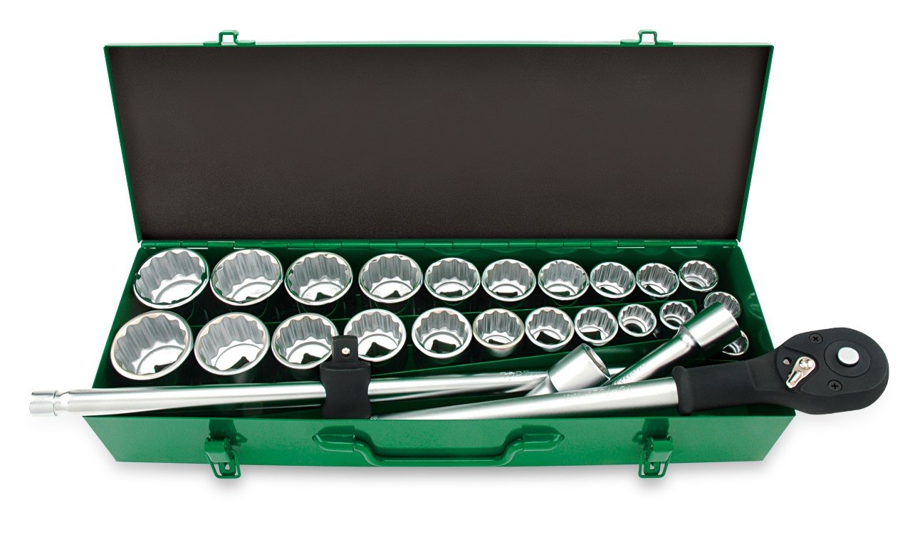 Socket Set 3/4"Dr 26pc SAE/MM 7/8"-2" 22-50mm 12PT