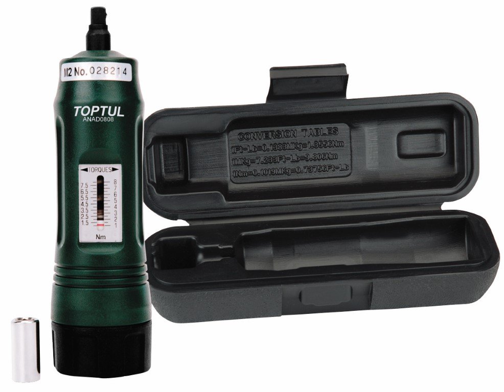 Torque Screwdriver Set 1/4" Dr 1-8Nm