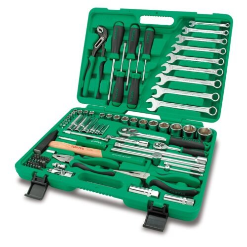 Socket Set 1/4″-1/2″Dr 80pc Tool Kit Metric