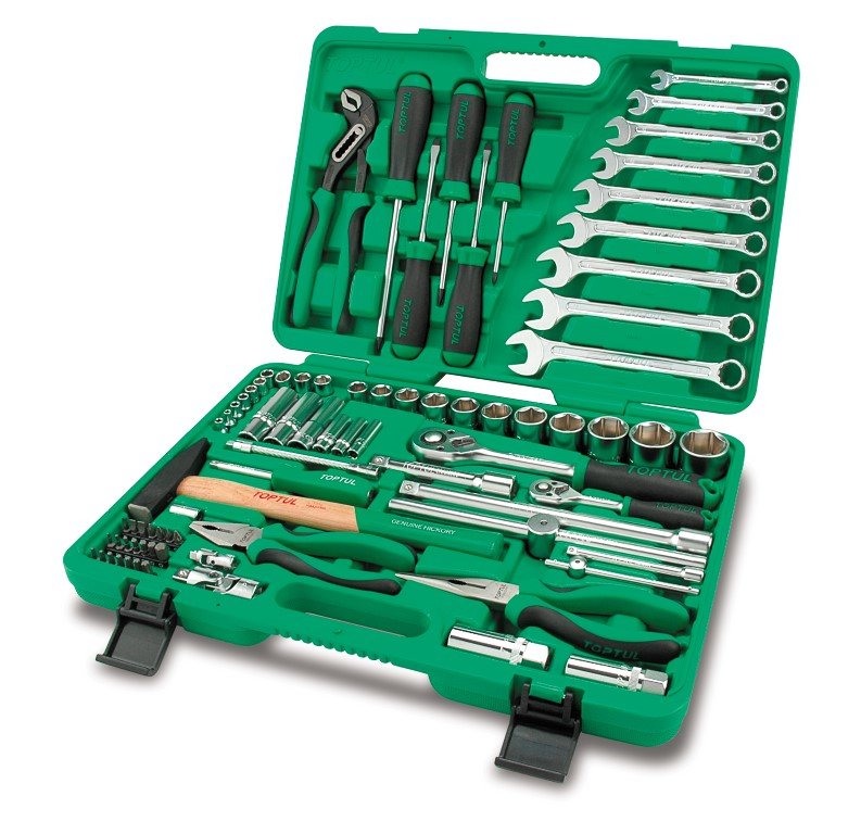 Socket Set 1/4"-1/2"Dr 80pc Tool Kit Metric
