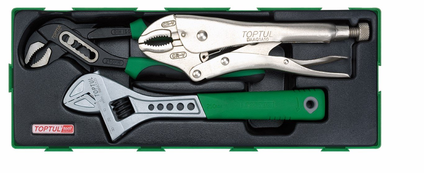 TI Adj Wrench & Pliers 3pc.