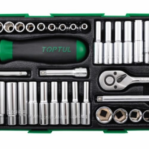 TI Socket Kit 1/4″Dr 54pc Std & Deep SAE/MM