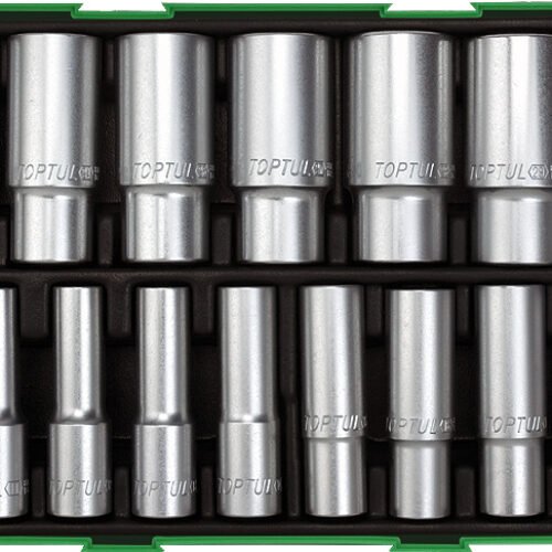 TI Socket Kit Deep 1/2″Dr 23pc Metric