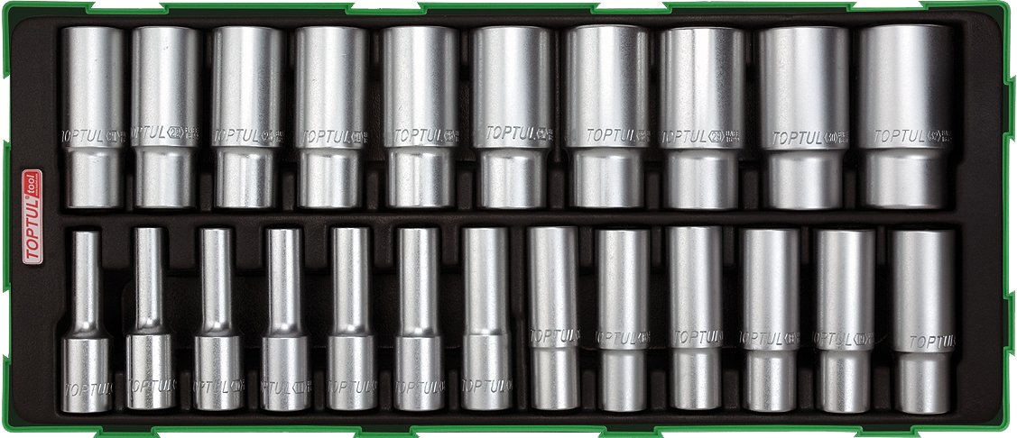 TI Socket Kit Deep 1/2"Dr 23pc Metric