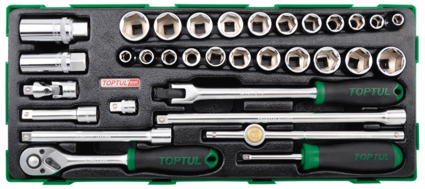 TI Socket Kit 3/8"Dr 33pc SAE/MM
