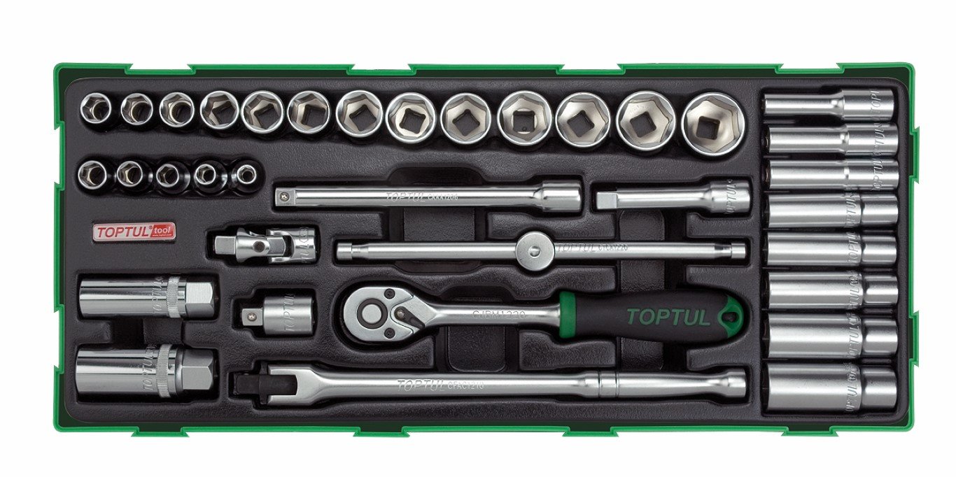 TI Socket Kit 3/8"Dr 35pc Metric
