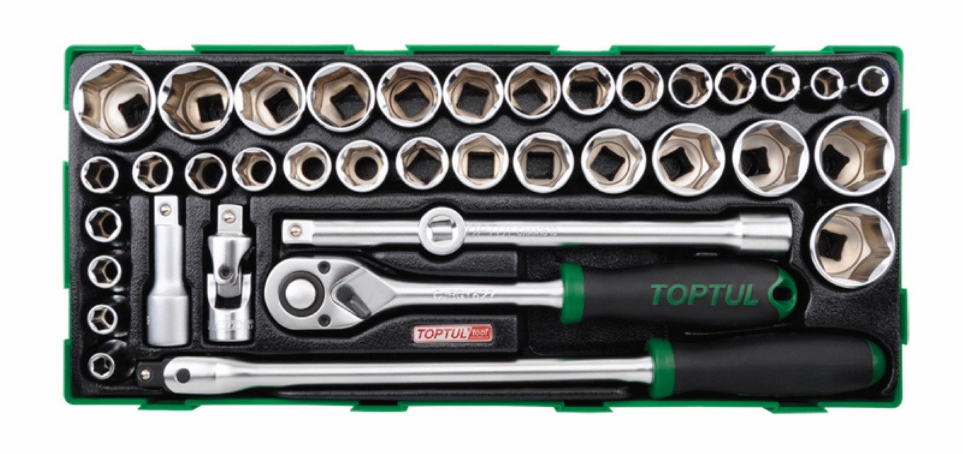 TI Socket Kit 1/2"Dr 38pc SAE/MM