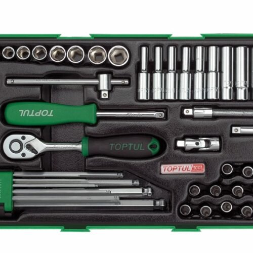 TI Socket & Hex Key Kit 1/4″Dr 72pc Metric