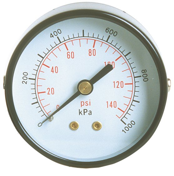 Gauge Air 40mm 1000kPa(150psi) 1/8