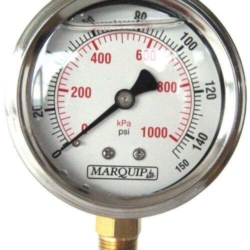 Gauge Air 63mm 1000kPa(150psi) 1/4 SS Bottom mount