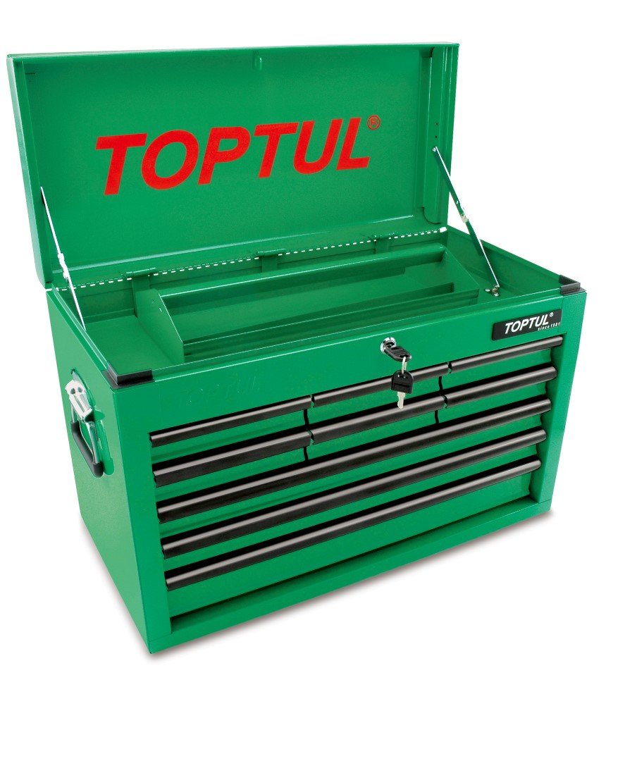 Tool Chest 9 Drawer GREEN Top Box
