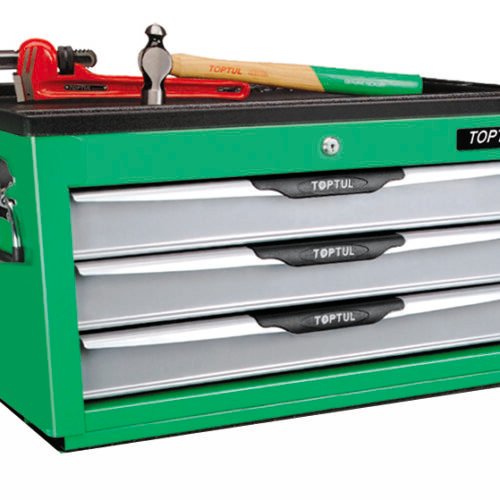 Tool Kit Chest GREEN 10 Trays Metric