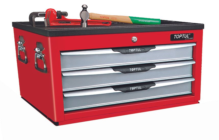 Tool Kit Chest RED 10 Trays Metric