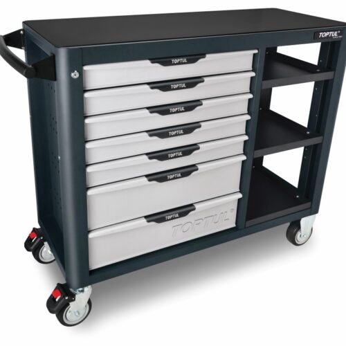 Tool Trolley 7 Drawer + Storage Grey IND