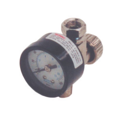 Valve HVLP Air Adj, 1/4 W/Gauge