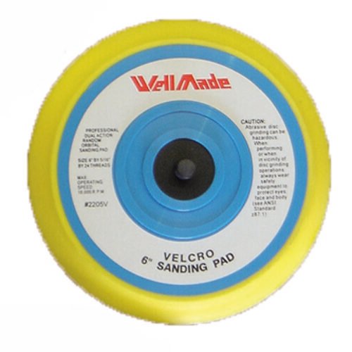 Pad 6 inch hook type Vinyl 5/16 Stud