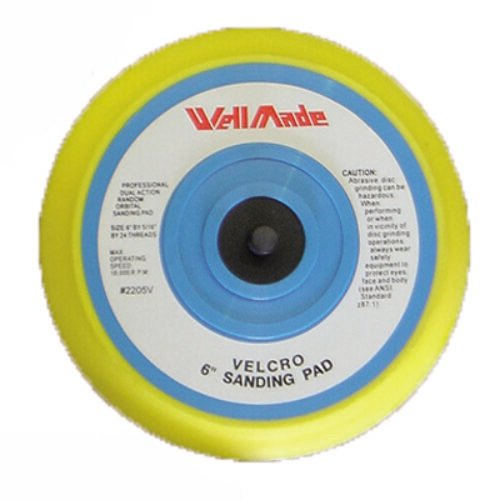 Pad 6 inch Vinyl 5/16 stud