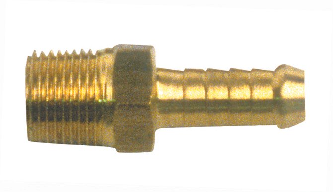 Connector Hose 1/4 BSPm x 8mm Barb